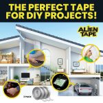 Alientape Nano Double Sided Tape, Multipurpose Removable Adhesive Transparent Grip Mounting Tape Washable Strong Sticky Heavy Duty for Carpet Photo Frame Poster Décor As Seen On TV (1 Roll) - Image 7